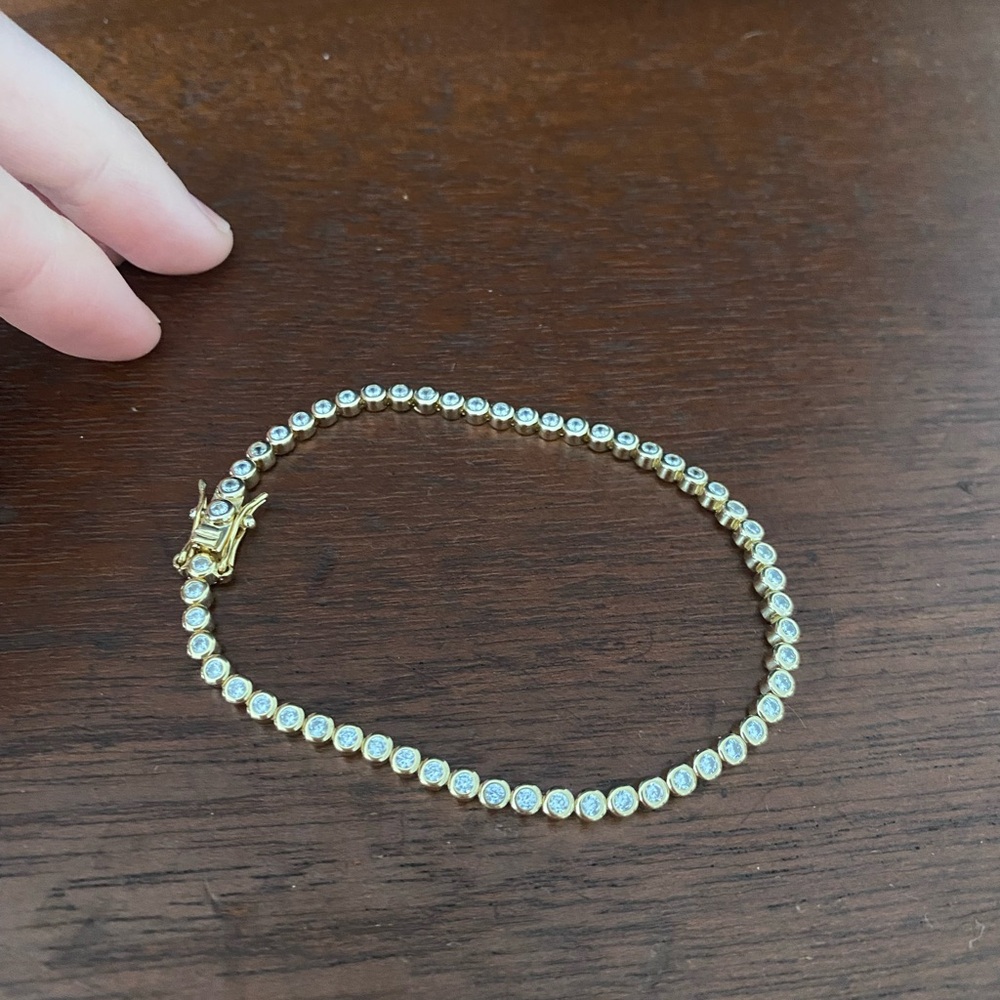 Gold Tennis Bracelet